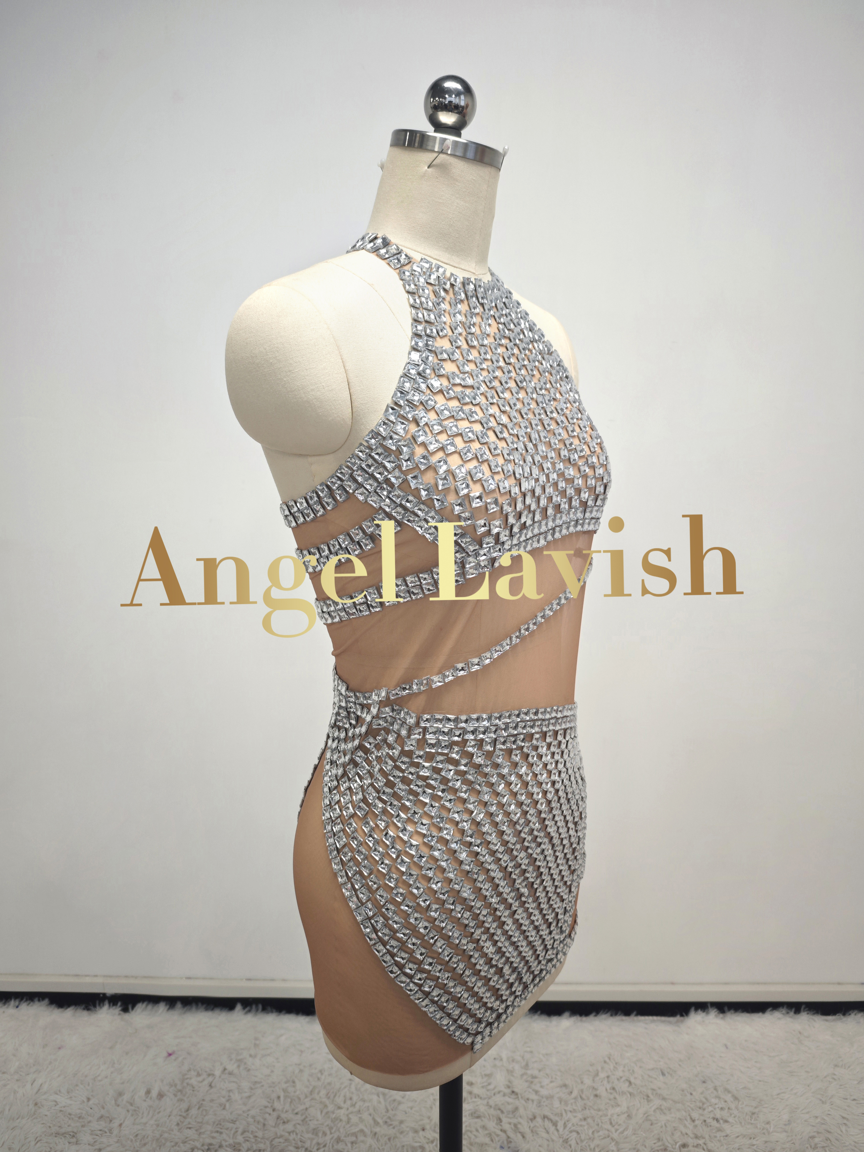 Silver Mini Dress FX241136